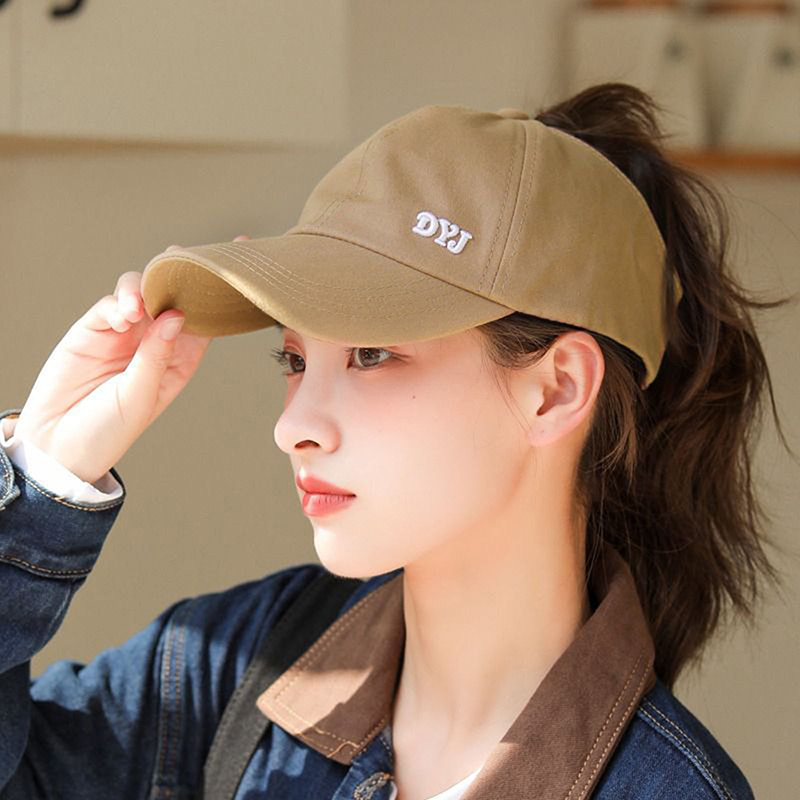 Baseball Cap Structured - 여름 단색 야구 모자 골프웨어 여성