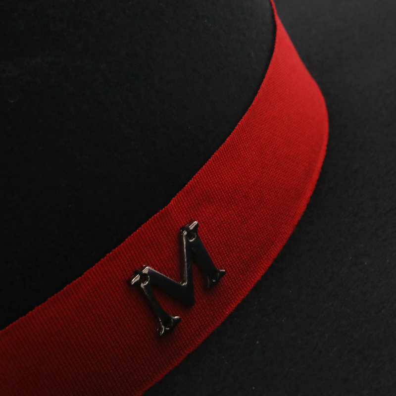 새로운 외부 블랙 내부 레드 울 펠트 재즈 페도라 모자 - Fedora Hat Wool 리뷰 및 가격