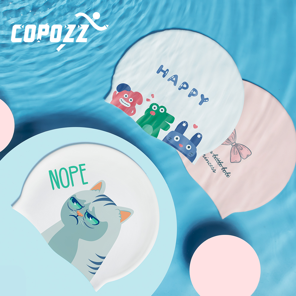 COPOZZ 수상 스포츠 여성 남성 수영 모자 귀 보호 - Swim Hat Silicone 리뷰 및 가격