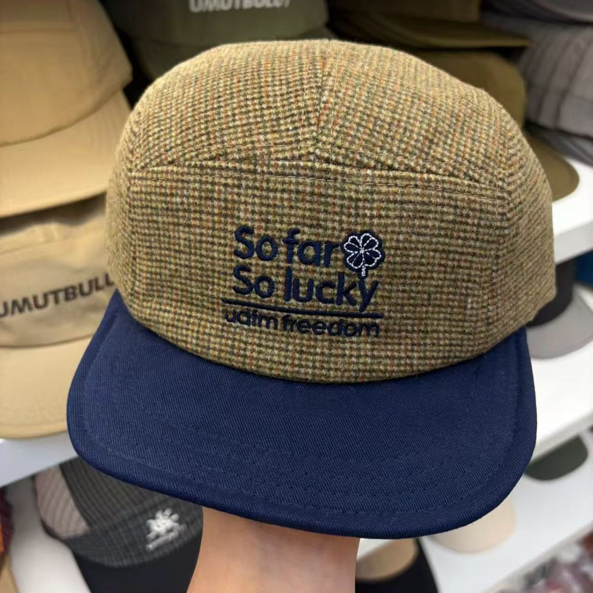 가을 겨울 야구 모자 레터 자수 트위드 코듀로이 챙 모 - Corduroy Cap 5 Panel 리뷰 및 가격
