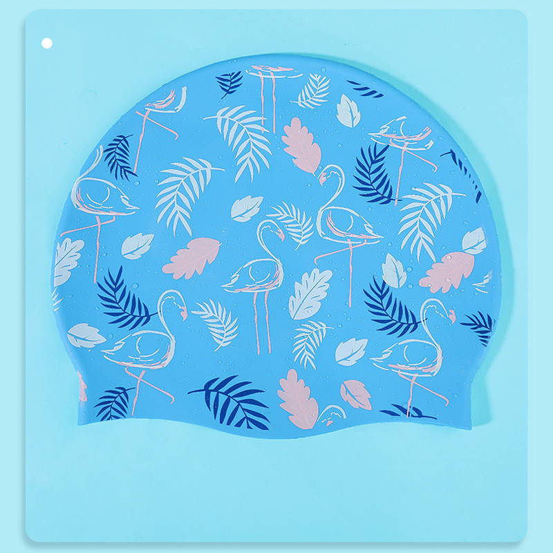 성인 높은 탄성 귀여운 수영 모자 여성 방수 풀 모자  - Swim Hat Silicone 리뷰 및 가격