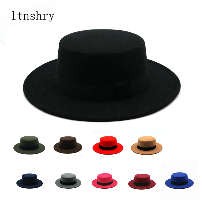 겨울 가을 모조 모직 여성 남성 숙녀 Fedoras 탑 - Fedora Hat Wool 리뷰 및 가격