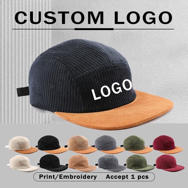 새로운 5패널 스플라이싱 코듀로이 야구 모자 맞춤형 로 - Corduroy Cap 5 Panel 리뷰 및 가격