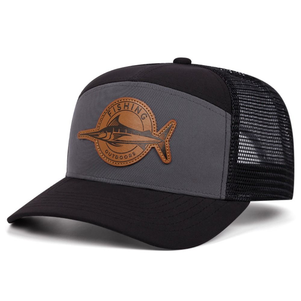 여름 상어 패턴 낚시 모자 조절 가능한 7패널 스타일  - Trucker Cap Mesh 리뷰 및 가격